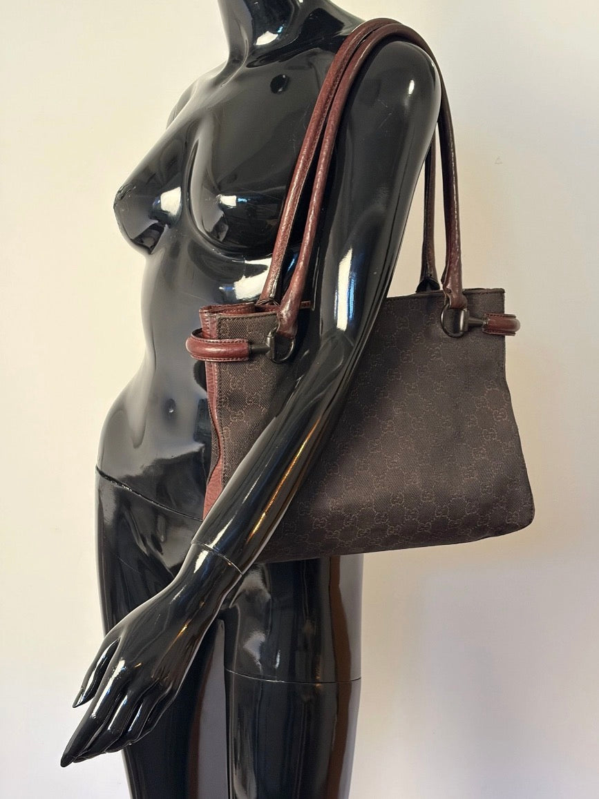 Gucci Horsebite Hobo Tote