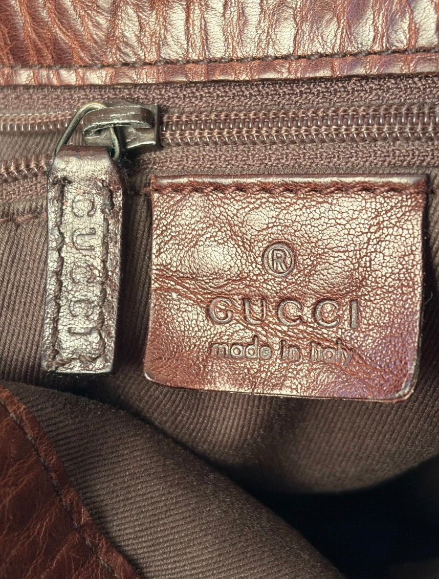 Gucci Horsebite Hobo Tote