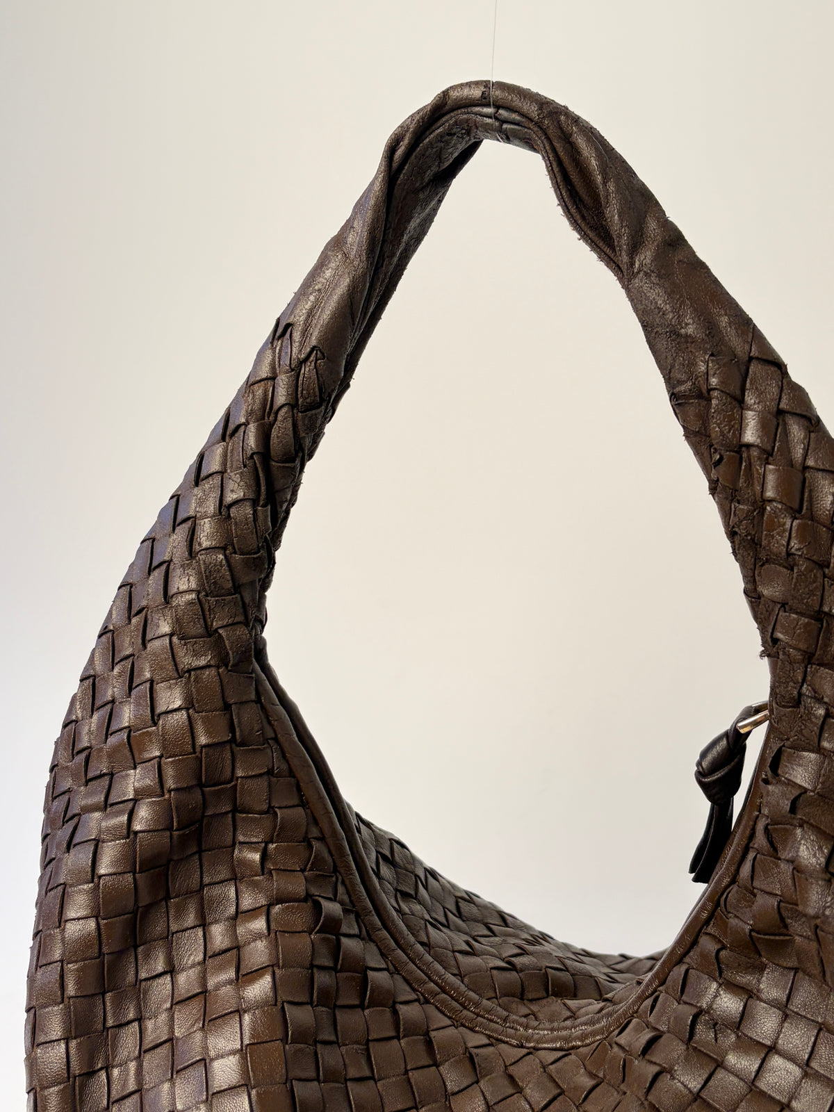Bottega Veneta Medium Veneta Brown Leather Handbag