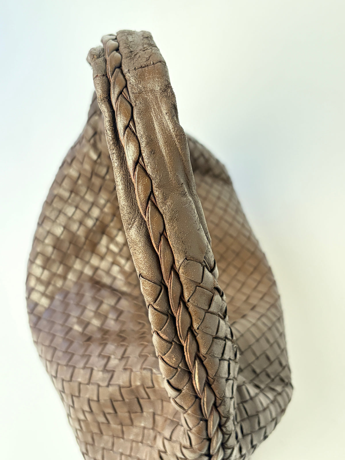 Bottega Veneta Medium Veneta Brown Leather Handbag