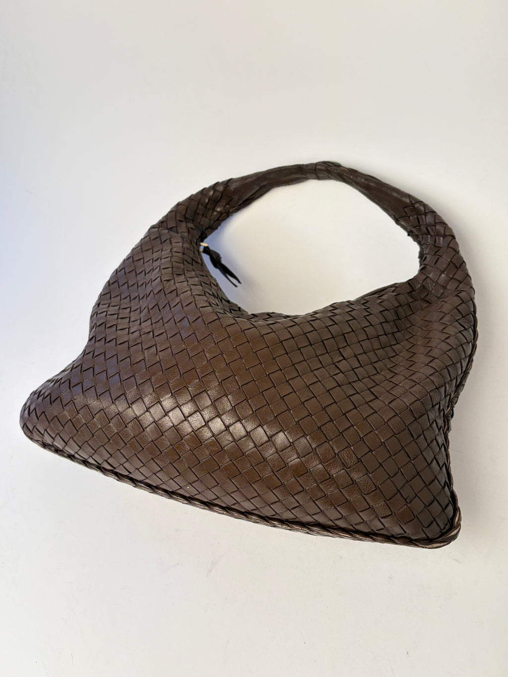 Bottega Veneta Medium Veneta Brown Leather Handbag