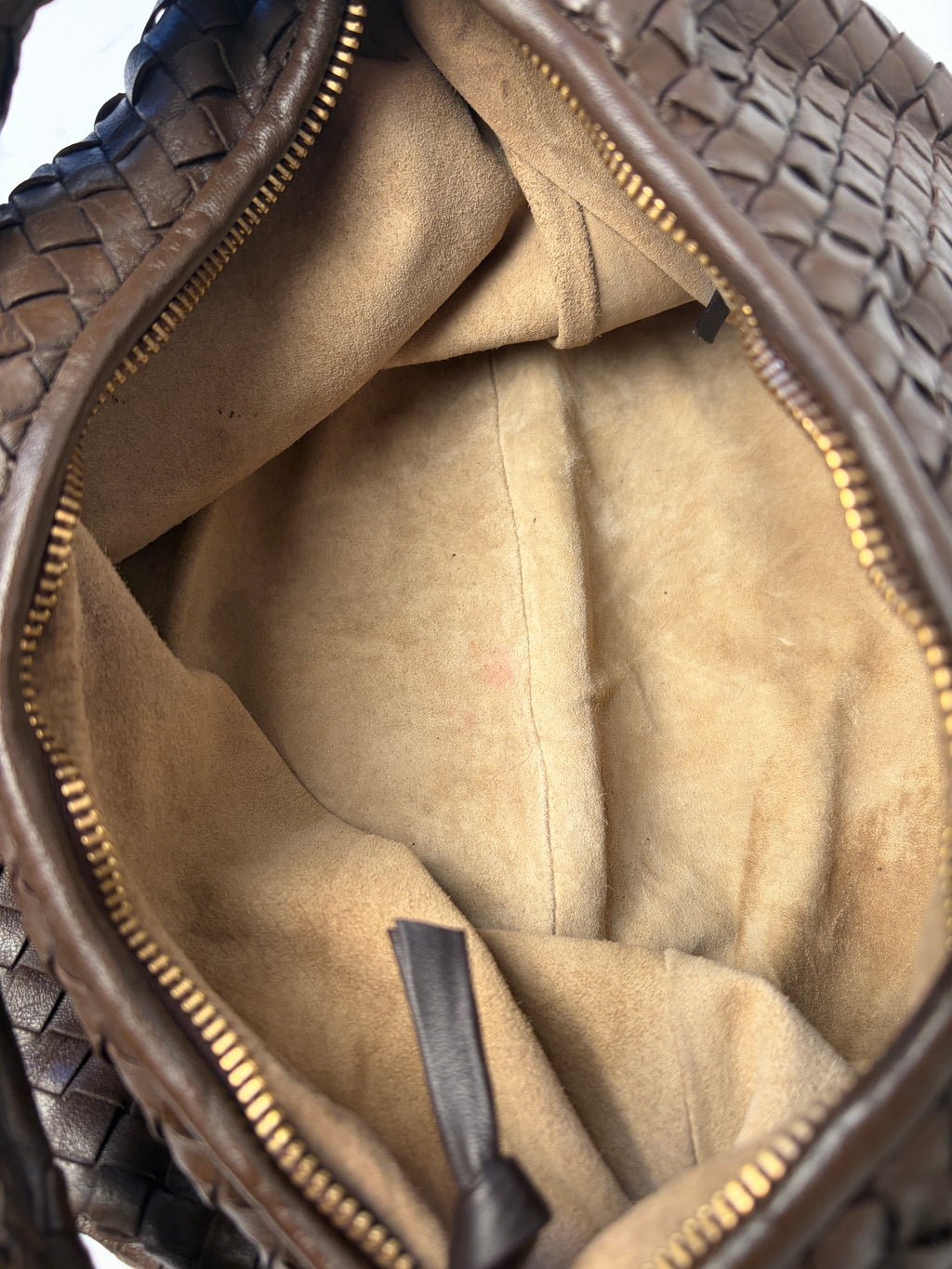 Bottega Veneta Medium Veneta Brown Leather Handbag