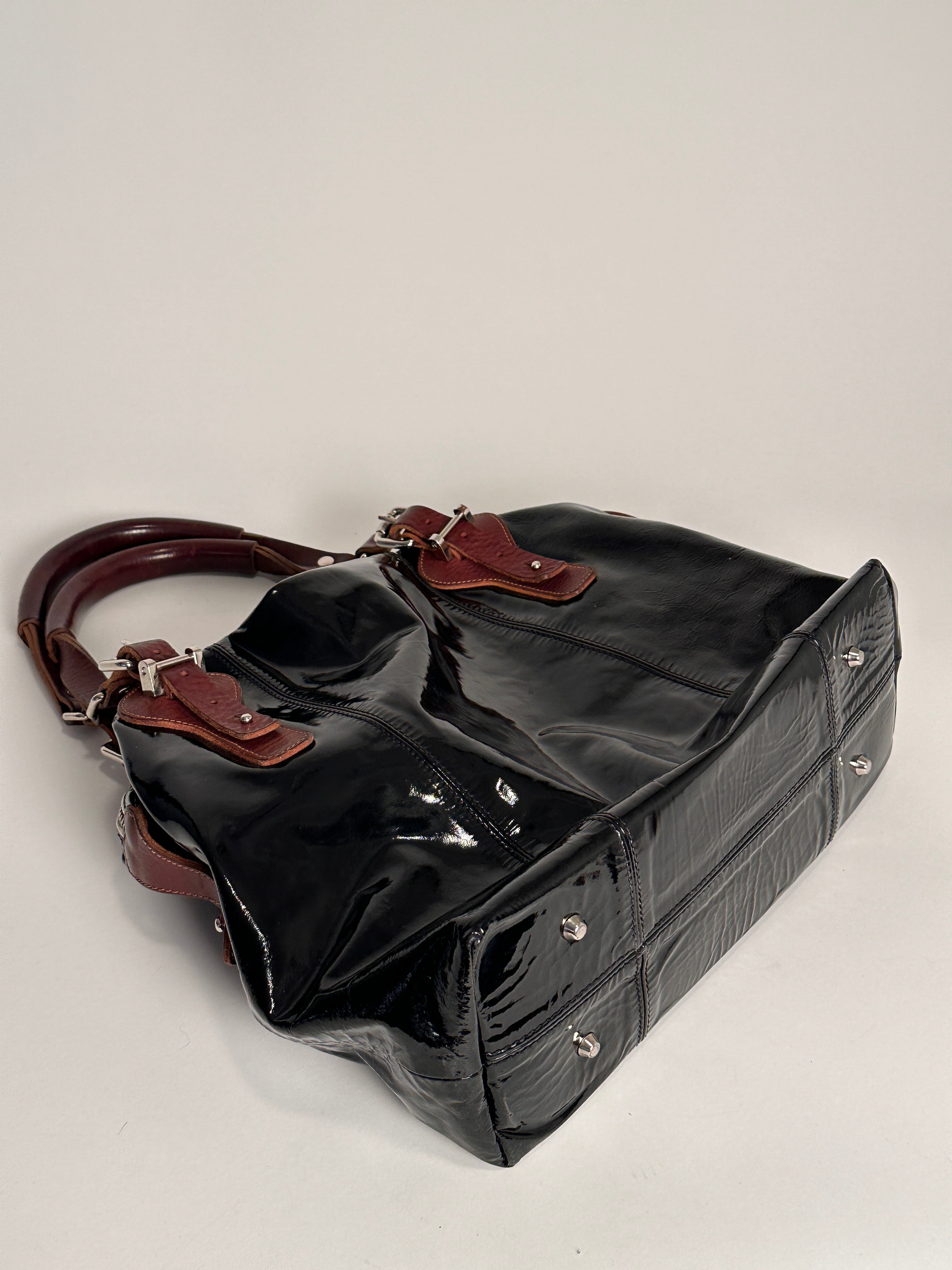 Pauric Sweeney Black Leather Handbag