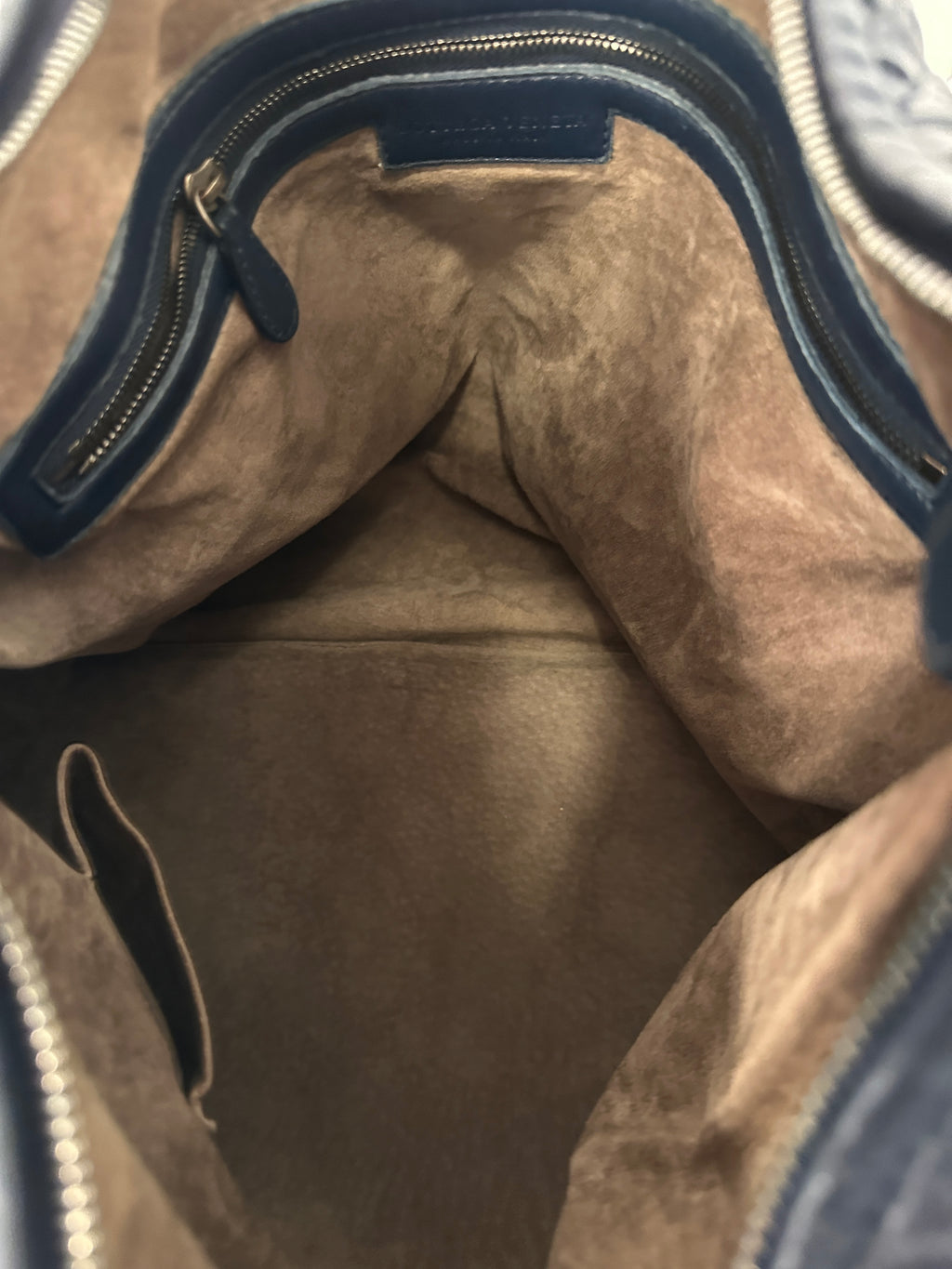 Bottega Veneta Maxi Veneta Navy Blue