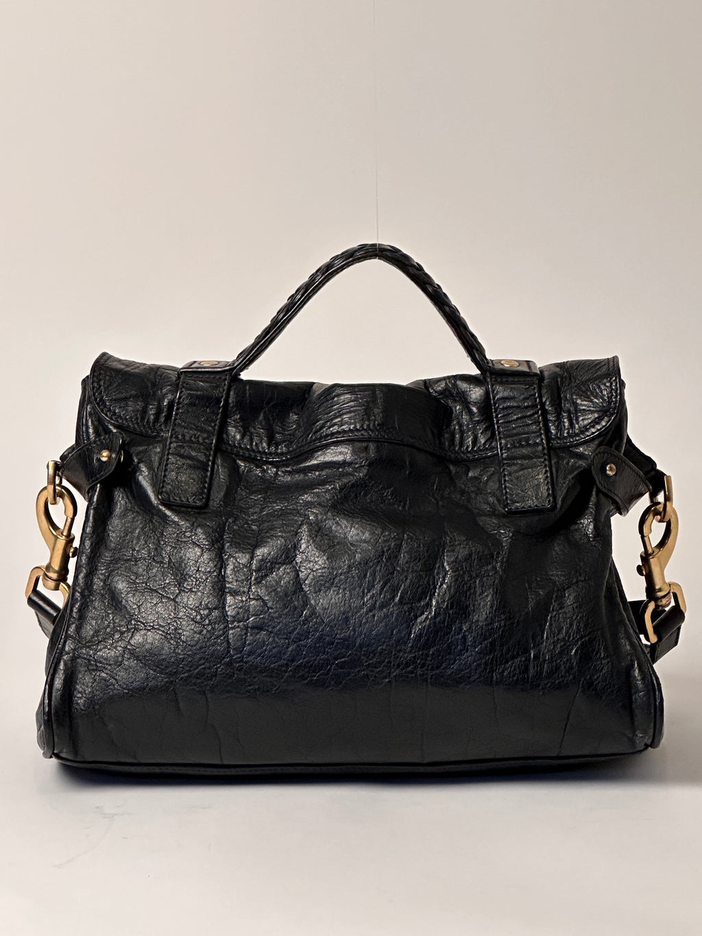 Mulberry Alexa Black Leather Handbag