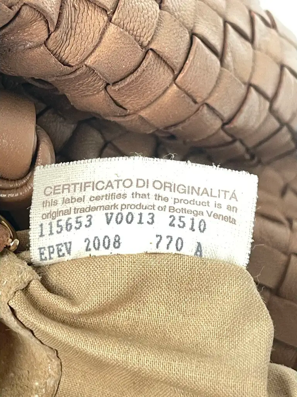 Bottega Veneta Light Brown Medium Veneta
