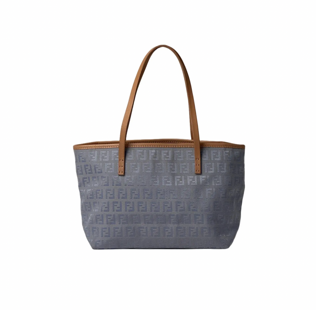 FENDI Mini Tote Blue Cloth Canvas
