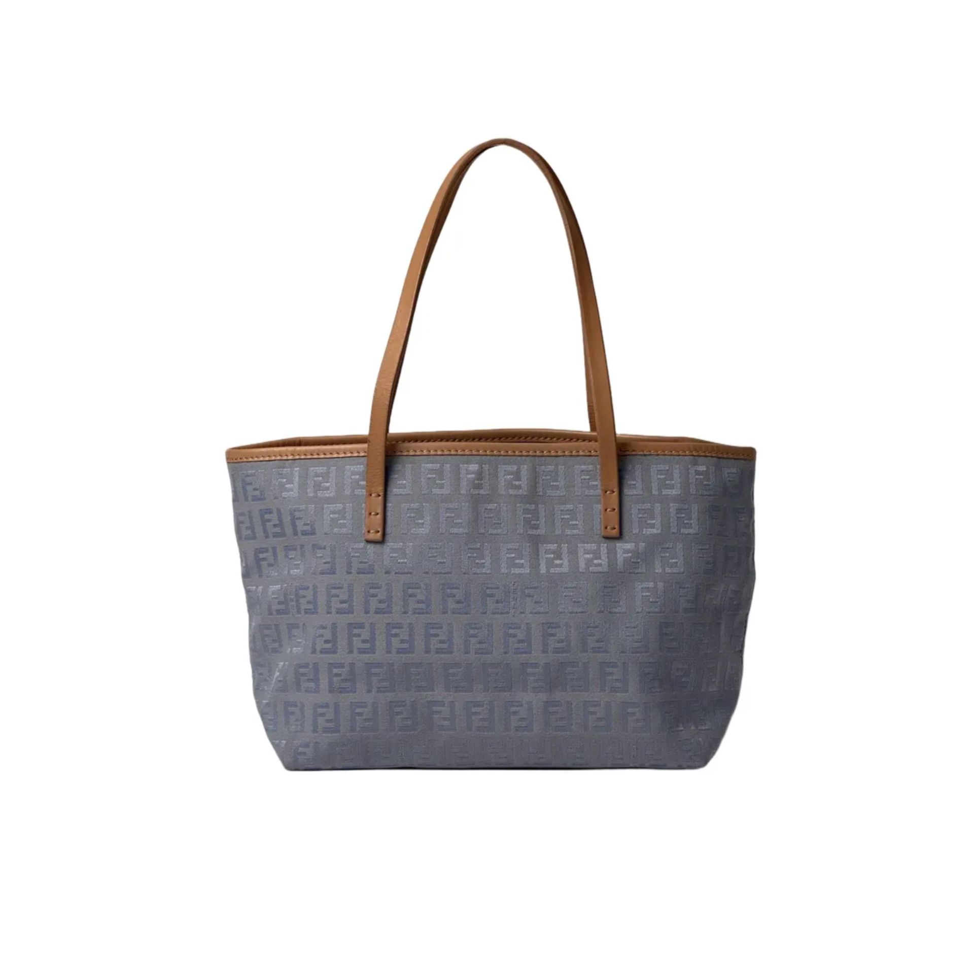 FENDI Mini Tote Blue Cloth Canvas