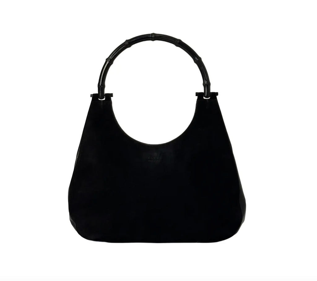 Gucci Jackie Hobo Bamboo Black Leather Vintage Shoulder bag