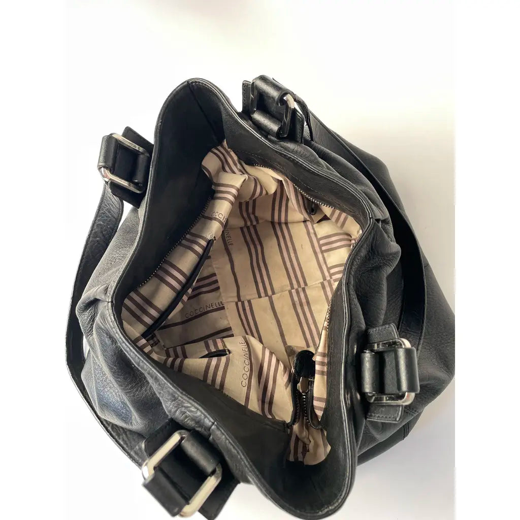 Coccinelle Hobo Black Leather Shoulderbag