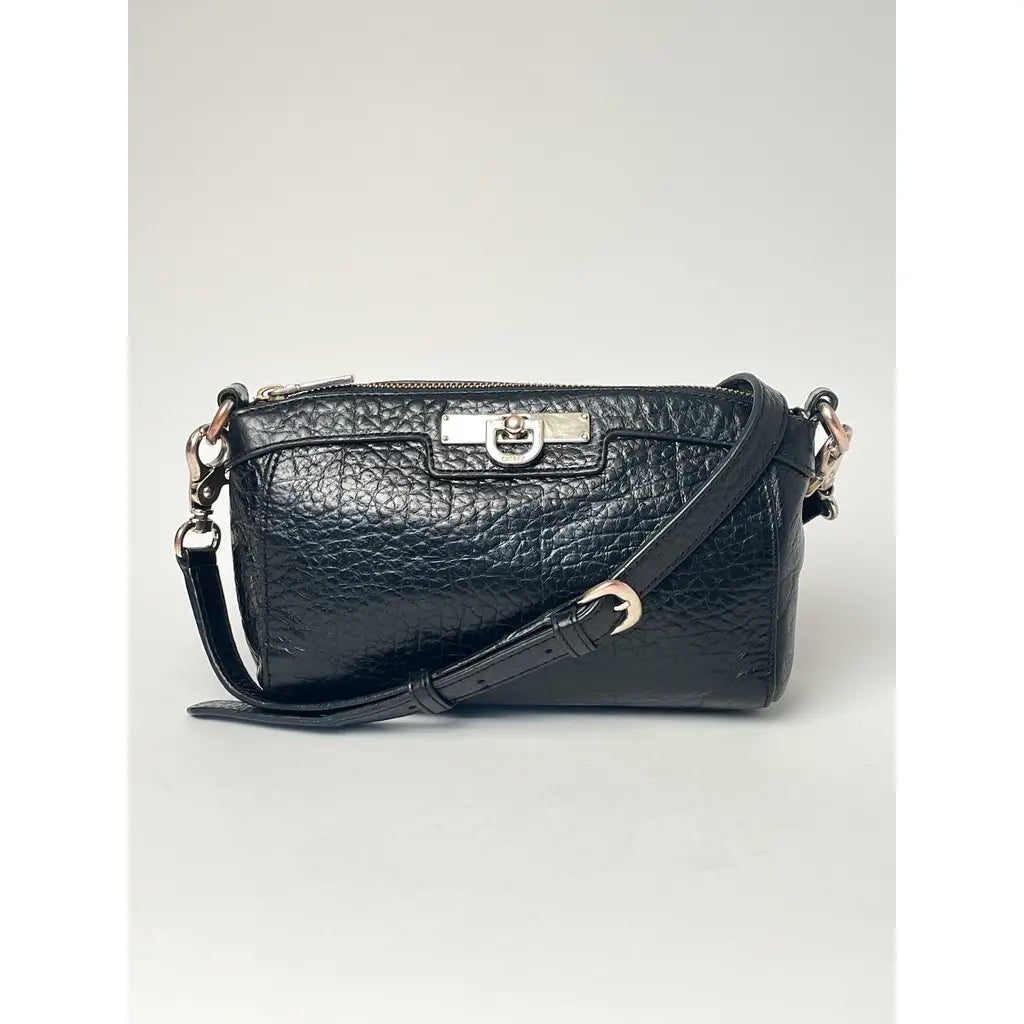 DKNY Black Leather Crossbody Bag