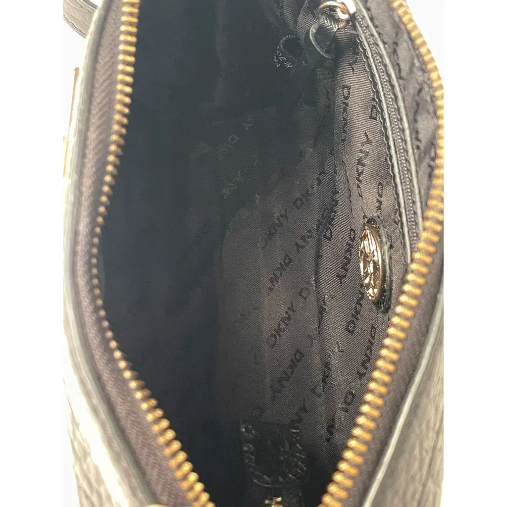 DKNY Black Leather Crossbody Bag