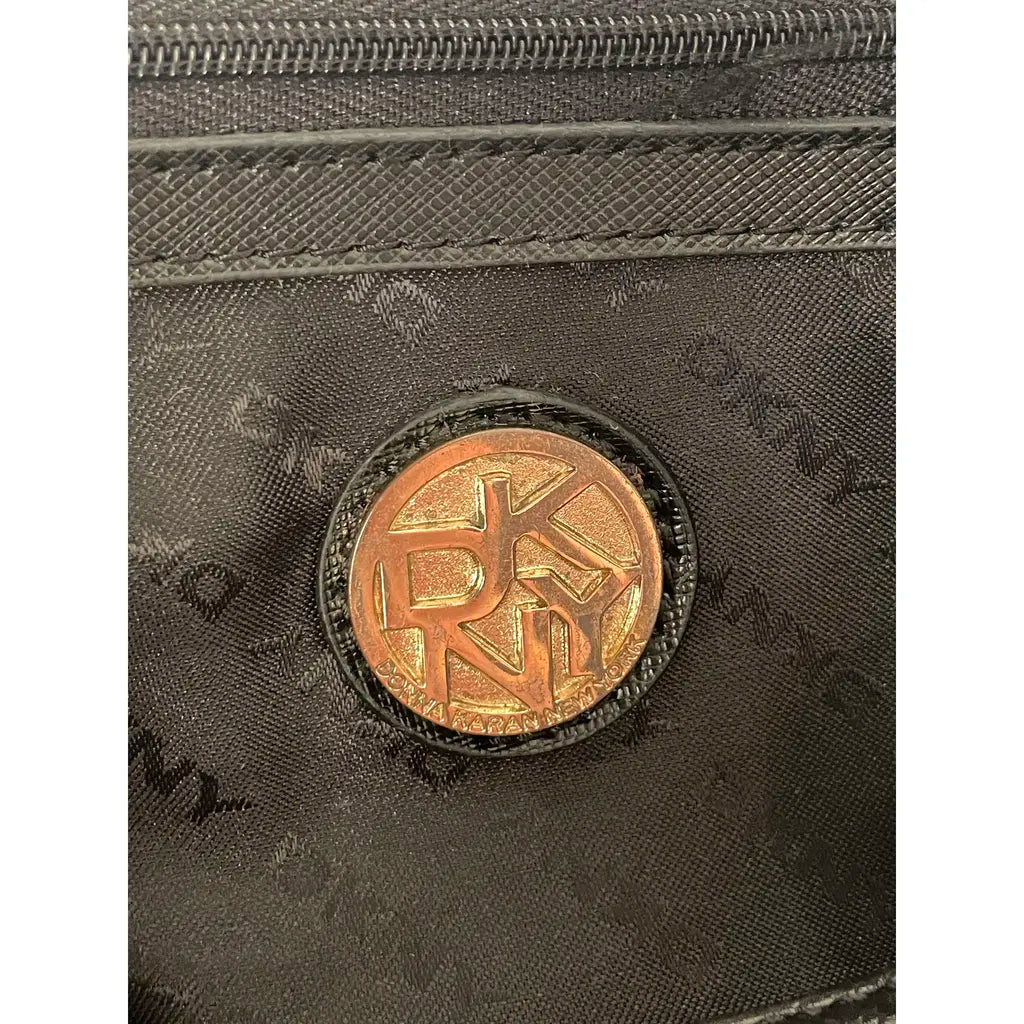 DKNY Black Leather Crossbody Bag