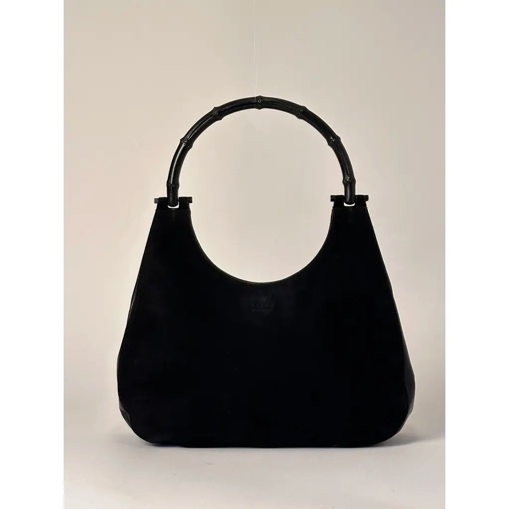 Gucci Jackie Hobo Bamboo Black Leather Vintage Shoulder bag