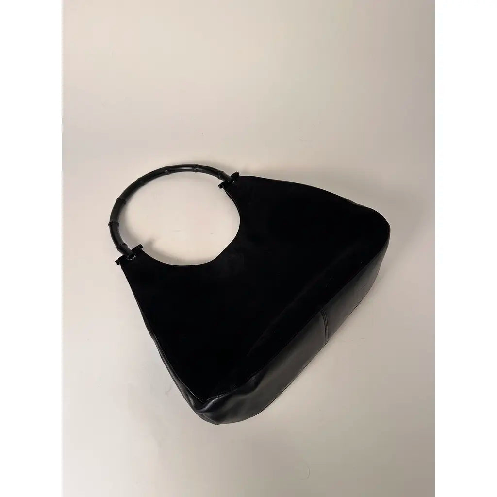 Gucci Jackie Hobo Bamboo Black Leather Vintage Shoulder bag