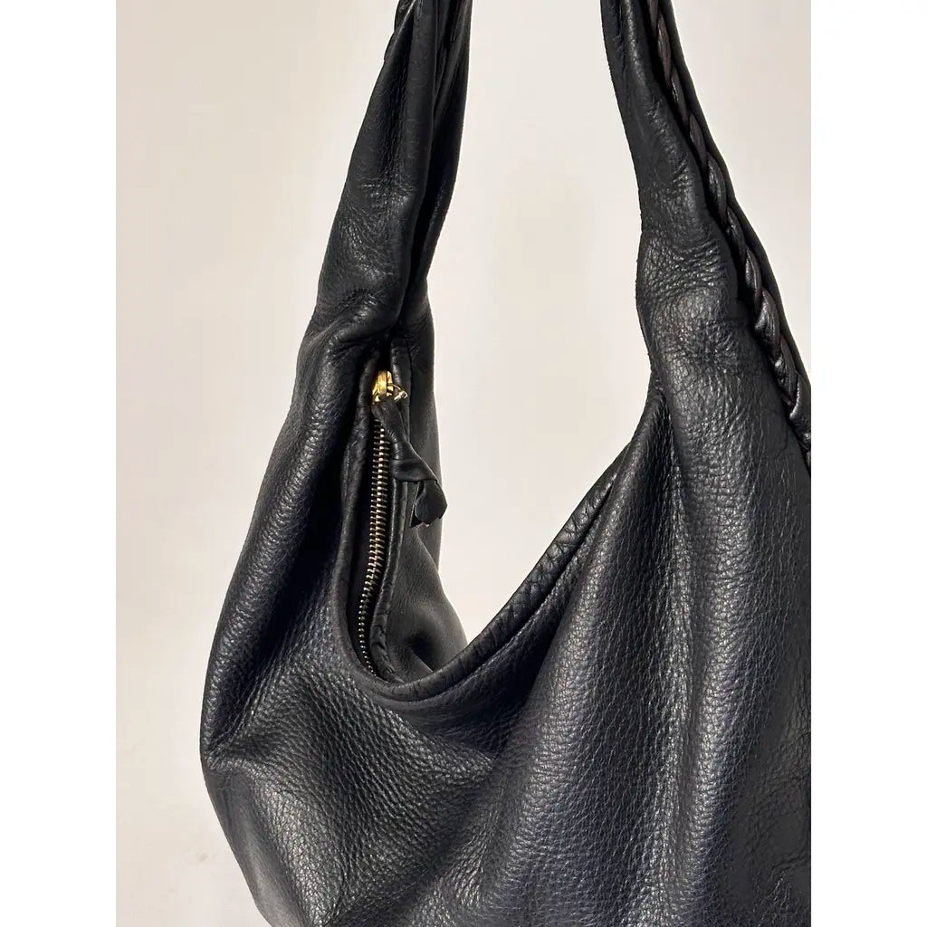 Bottega Veneta Vintage Black Medium Veneta Shoulderbag