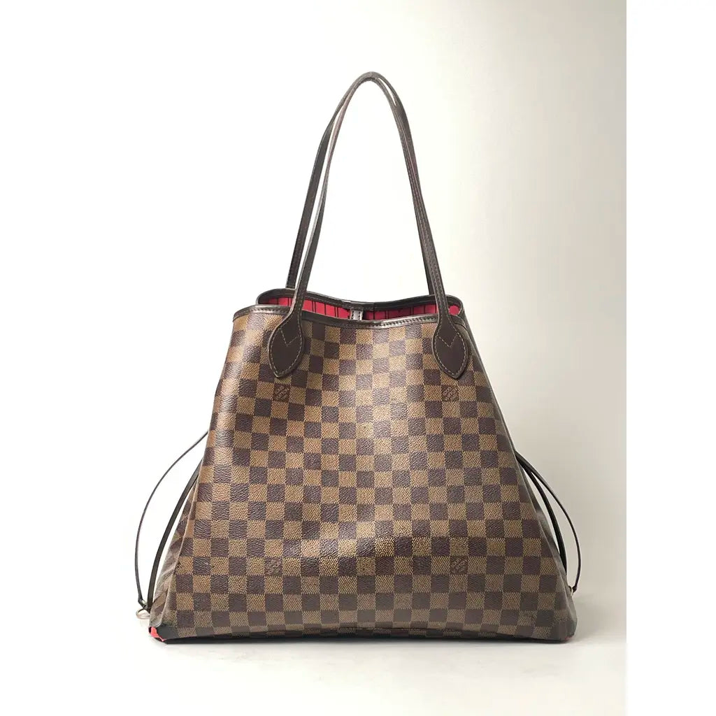 Louis Vuitton Neverfull Brown Damier Leather Shoulderbag
