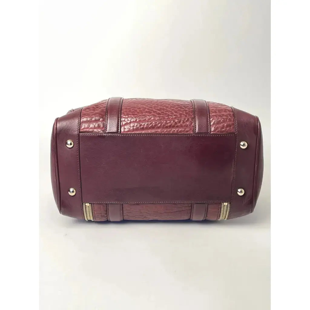 Mulberry Tasha Burgundy Brown Handbag