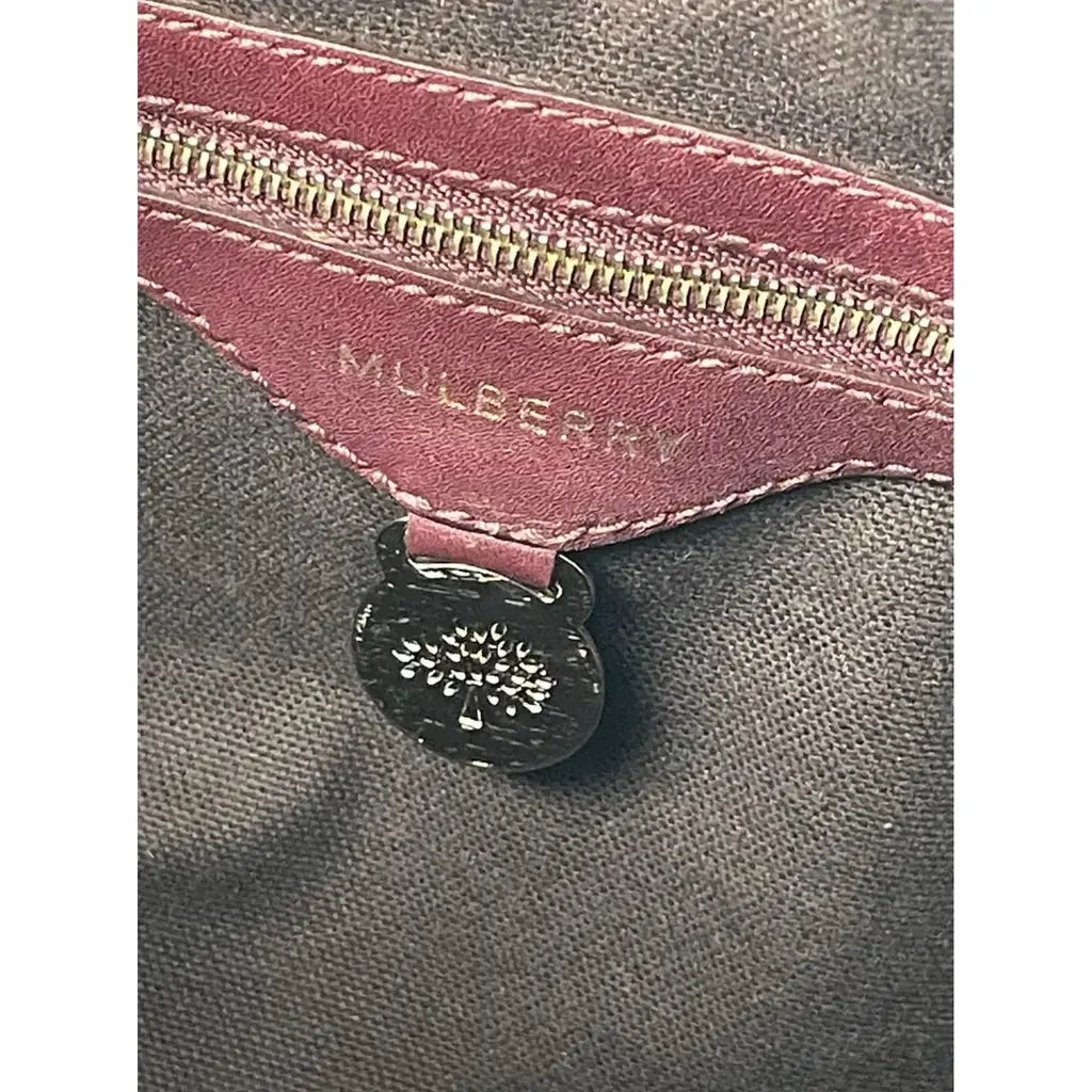 Mulberry Tasha Burgundy Brown Handbag