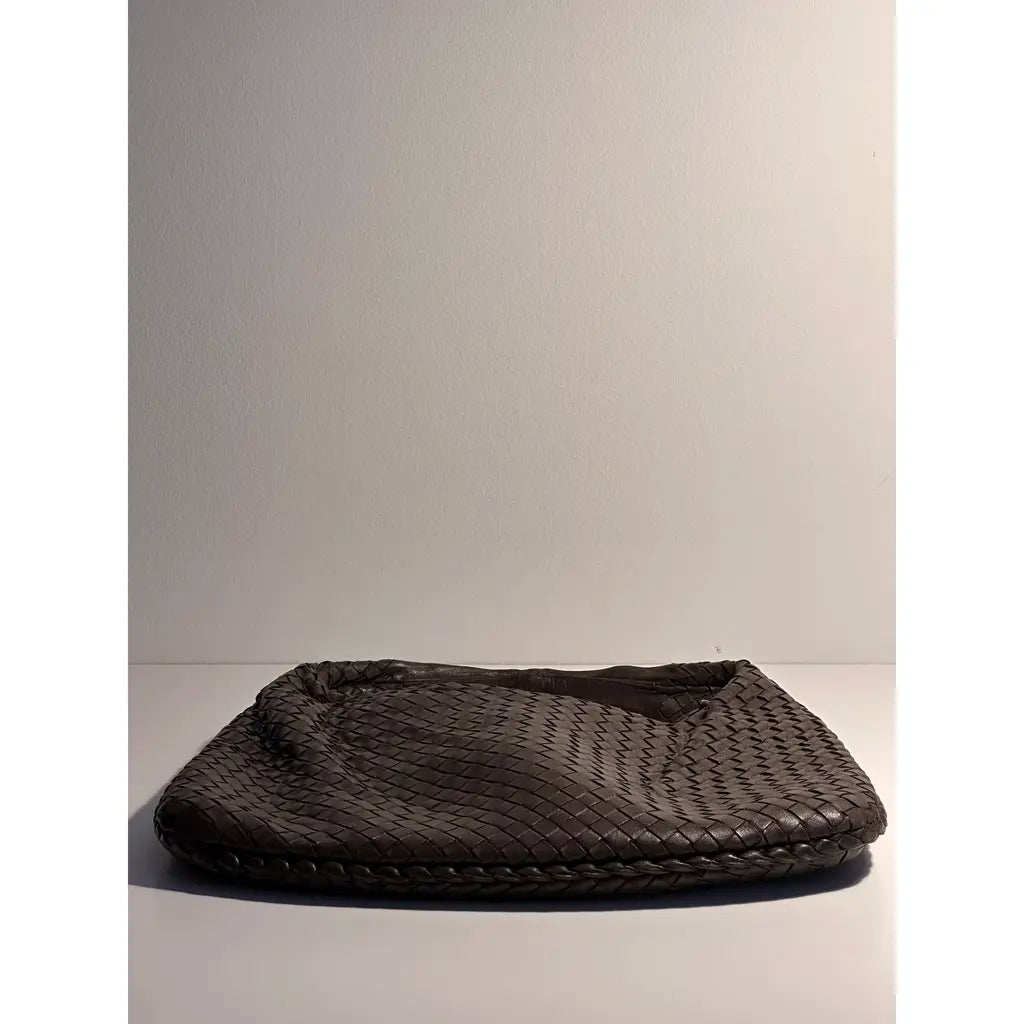 Bottega Veneta Medium Brown Veneta Leather Bag