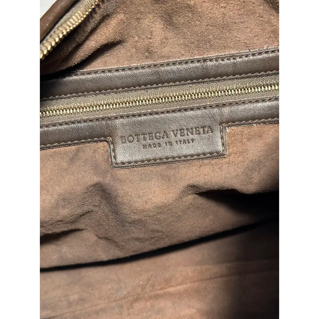 Bottega Veneta Medium Brown Veneta Leather Bag