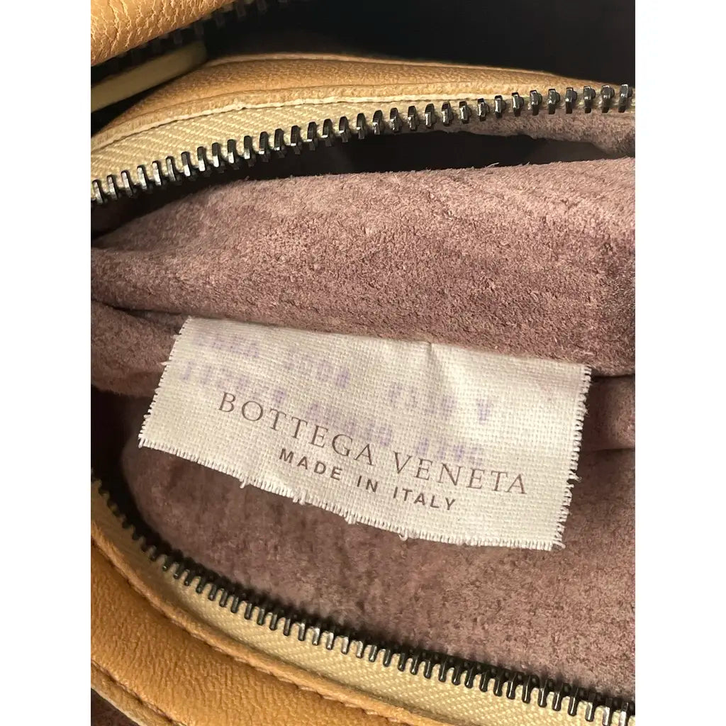 Bottega Veneta Large Veneta Bag Natural Brown Leather Shoulder Bag